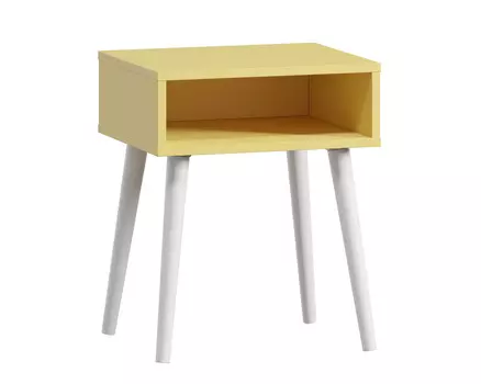 Тумба прикроватная Ивейн-1 Open Mustard White