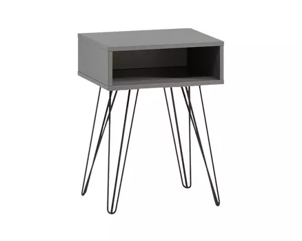 Тумба прикроватная Ивейн-4 Iron Open Grey