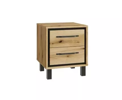 Тумба прикроватная МЕЛЬБУРН (бежевый, черный, 41,8)