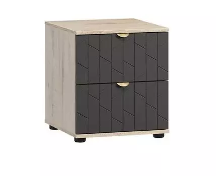 Тумба прикроватная Монблан-1 Angle Grey