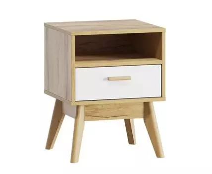 Тумба прикроватная Нордик Wood White