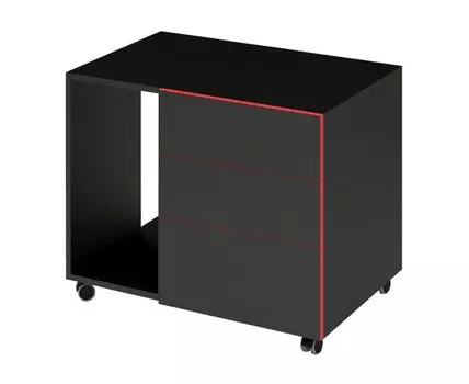 Тумба с ящиками Родриго (59, 59, Черный, 74)