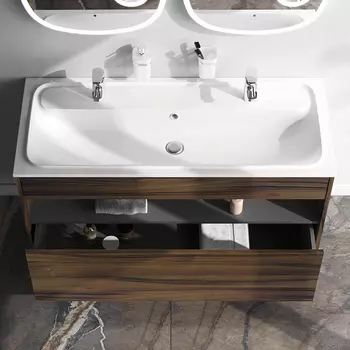 Тумба с раковиной 120 AM.PM Func M8FFUX1201OF под дерево