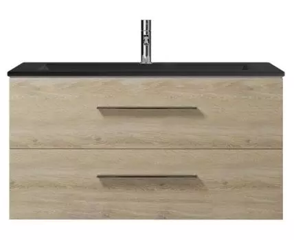 Тумба с раковиной Creto Ares Davos 100 black