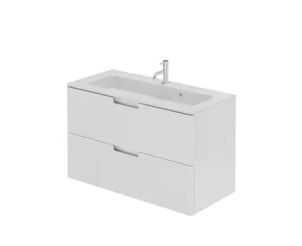 Тумба с раковиной Creto Bravo White 100 см