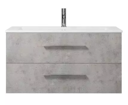 Тумба с раковиной подвесная Creto Ares 100 серая