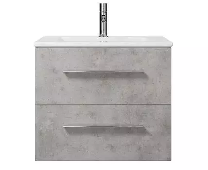 Тумба с раковиной подвесная Creto Ares 60 серая