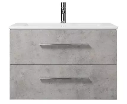 Тумба с раковиной подвесная Creto Ares 80 серая