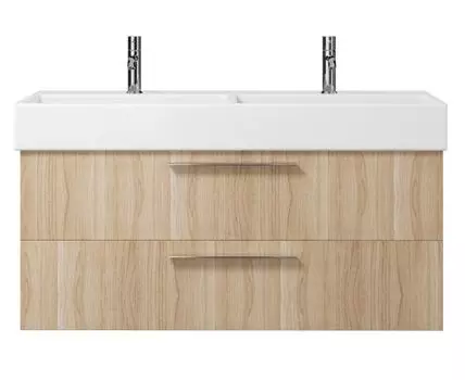 Тумба с раковиной подвесная Creto Tivoli 120 две чаши