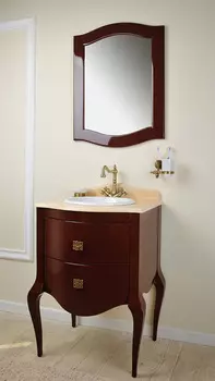 Тумба с раковиной Timo Ellen 60 M-V бордо