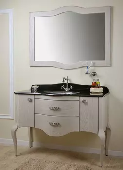 Тумба с раковиной Timo Elsa 120 H-VR 140, серебро патина