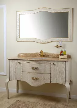 Тумба с раковиной Timo Elsa 130 H-VR 9001, золото патина