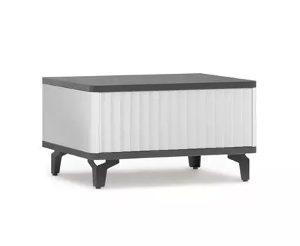 Тумба SHTABE ROYAL (белый, черный, 50)