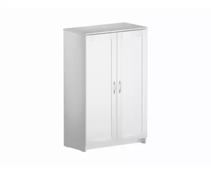 Тумба СИРИУС двухдверная высокая, цвет белый