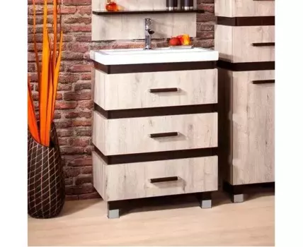 Тумба ТЕХАС 70 дуб кантри / венге (д/рак. Фостер 70)