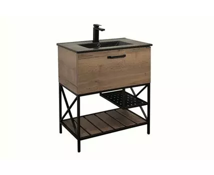 Тумба-умывальник Бредфорд-75 дуб темный