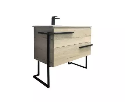 Тумба-умывальник Дюссельдорф-90 дуб дымчатый