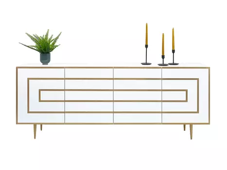 ТУМБА WHITE&BRASS