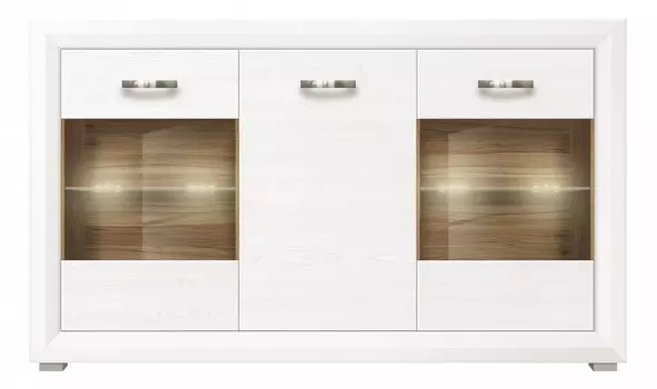 Тумба-витрина Мальта с подсветкой REG2W1D