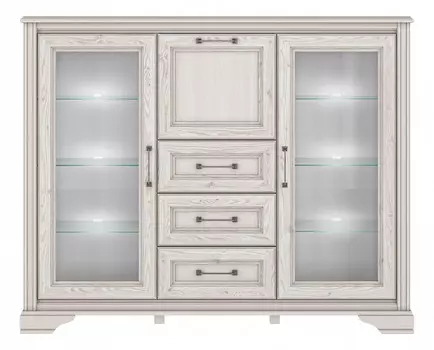 Тумба-витрина Стилиус с подсветкой B169-KOM2W1B3S