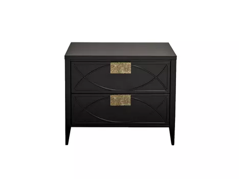 Тумбочка прикроватная черная