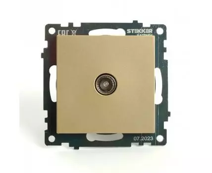 ТВ-розетка без рамки Stekker Катрин 49228