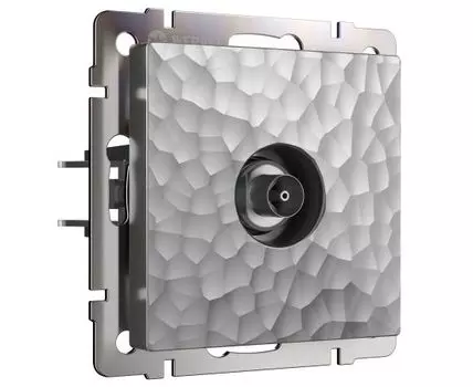 ТВ-розетка оконечная (серебряный) Hummer