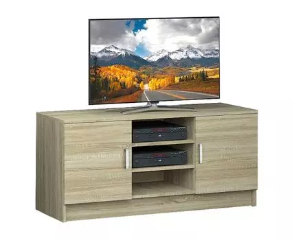 ТВ-тумба Аланика (55, 37.3, Открытые, Светлое дерево, 120)