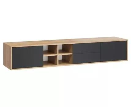 ТВ-тумба Фиджи (32, 40,7, Открытые, Черный, 180,2)