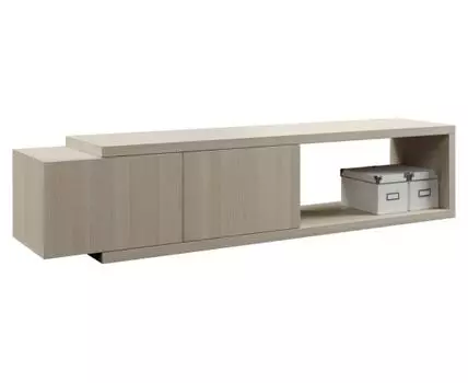 ТВ-тумба Флэш (40, 33, Закрытые, Светлое дерево, 128)