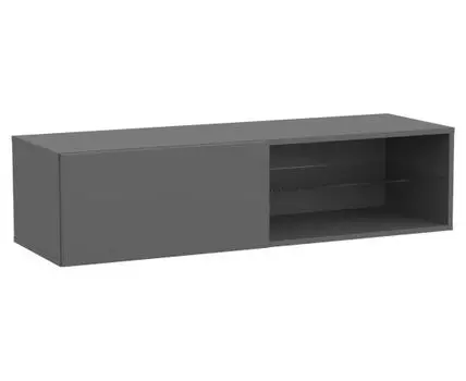 ТВ-тумба Поинт (30, 40, Без подсветки, Открытые, Серый, 120,2)