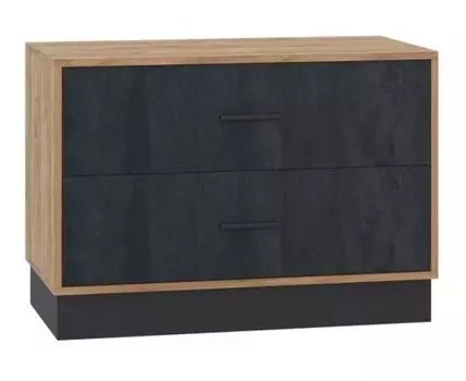 ТВ-тумбы Леви 85 дуб крафт золотой / черный / угольный камень