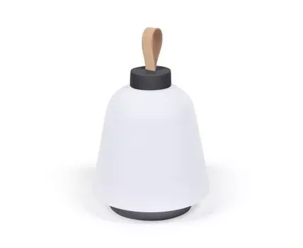 Udiya Настольная лампа из полиэтилена и металла с черной отделкой