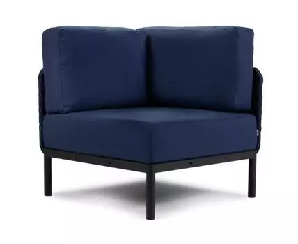 Угловое кресло Мидеро Textile Navy Blue