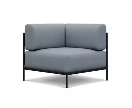 Угловое кресло Нолан-B Textile Dusty Blue