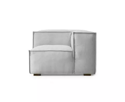 Угловое модульное кресло ROWAN 2, кат. ткани 2 (светло-серый, 92, 92)