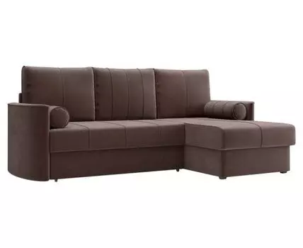Угловой диван Айви (93, 160 см, Независимый пружинный блок, Пружинный блок, Двуспальные, Жесткие, Коричневый, 226, Малогабаритные)