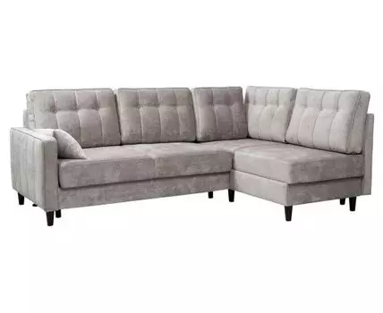 Угловой диван Арно (87, 170 см, Плоские пружины «змейка», Двуспальные, Диван-кровать, Серый, 234, Малогабаритные)