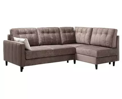 Угловой диван Арно (87, 170 см, Плоские пружины «змейка», Двуспальные, Диван-кровать, Коричневый, 234, Малогабаритные)