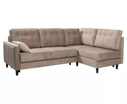 Угловой диван Арно (87, 170 см, Плоские пружины «змейка», Двуспальные, Диван-кровать, Бежевый, 234, Малогабаритные)