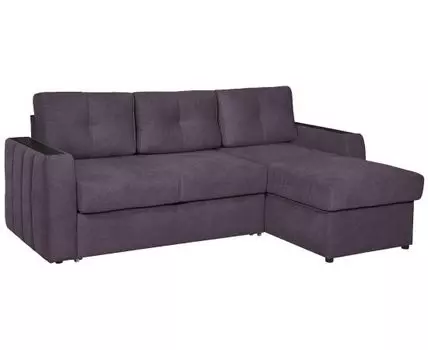Угловой диван Бостон (92, 160 см, Пружинный блок, Двуспальные, Жесткие, Фиолетовый, 230, Ширина 230 см)