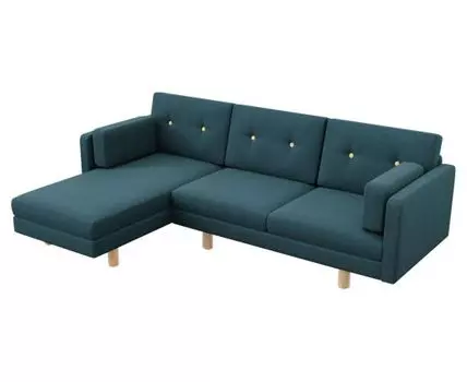 Угловой диван Ингвар (83, 160 см, Без пружин, Мягкие, Синий, 240, Малогабаритные)