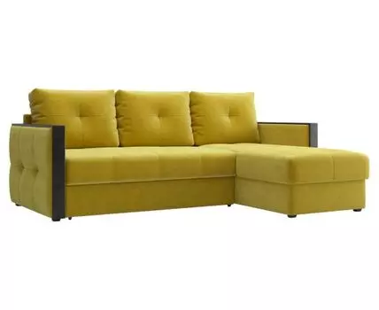 Угловой диван Эгида (93, 160 см, Пружинный блок, Двуспальные, Диван-кровать, Желтый, 222, Малогабаритные)