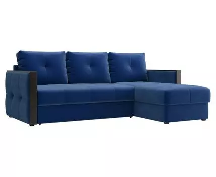Угловой диван Эгида (93, 160 см, Пружинный блок, Двуспальные, Диван-кровать, Синий, 222, Малогабаритные)