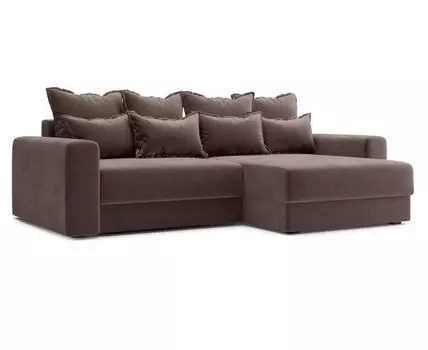 Угловой диван Онтарио (87, 170 см, Пружинный блок, Двуспальные, Жесткие, Коричневый, 241, Ширина 240 см)