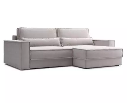 Угловой диван Рэндом (87, 170 см, Пружинный блок, Двуспальные, Жесткие, Серый, 241, Ширина 240 см)