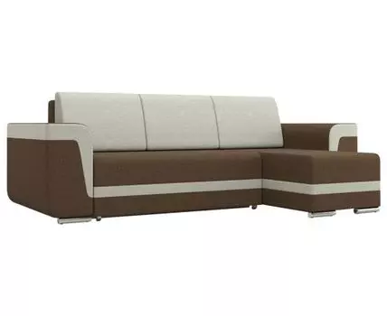 Угловой диван Рико (87, 160 см, Без пружин, Двуспальные, Диван-кровать, Коричневый, 269, Ширина 270 см)