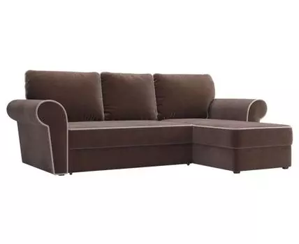 Угловой диван Техас (93, 160 см, Пружинный блок, Двуспальные, Жесткие, Коричневый, 250, Малогабаритные)