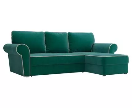 Угловой диван Техас (93, 160 см, Пружинный блок, Двуспальные, Жесткие, Зеленый, 250, Малогабаритные)