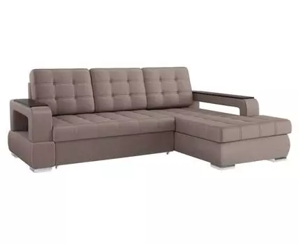 Угловой диван Виктория (95, 170 см, Пружинный блок, Двуспальные, Жесткие, Бежевый, 252, Ширина 250 см)